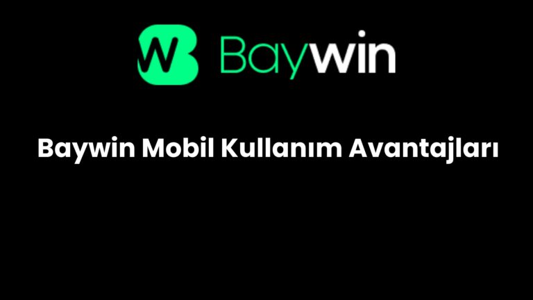 Baywin Mobil Kullanım Avantajları